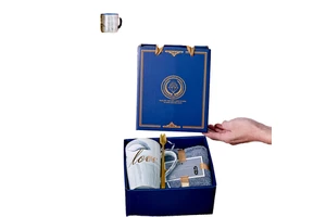 Lunaire Personalized Wedding Favors Set Custom Logo Coffee Mug with Towel for Christmas or Mother's Day Guests' Gifts