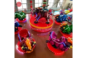 Amusement Park Rides Equipment Outdoor Adult Kids Crazy Jumping Bullfight Theme Park Attraction Carnival Game