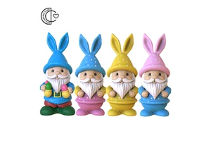 Factory Wholesale Custom Easter Resin Garden Gnome Eco-Friendly Indoor Outdoor Decoration OEM Polyresin Gnomes Figurine Custom