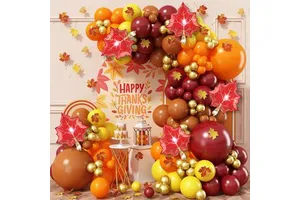 Thanksgiving Holiday Balloon Set Harvest Day Food Receipt Day Thanksgiving Theme Party Decoration Arrangement Balloons