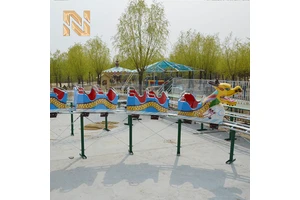 Nova Rides Led Lights Fairground Roller Coaster For Sale Outdoor Mini Roller Coaster For Sale 16 Seats Dragon Roller-coaster