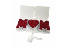 LINDOJUNI Mother's Day Gift Box Decorative Box Eternal Rose Box for Mom Mother's Day Adult Personal Collection