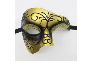 High Quality Venice Masquerade Half Face Illusion Painted Mask Halloween Draw Masquerade Masks Party Decoration