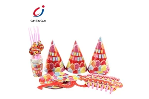 Best Selling Colorful Decoration Cute Children Birthday Party Supplies