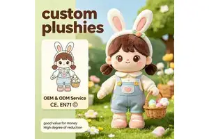 Wholesale Custom Easter Theme Girl Stuffed Plush Dolls OEM ODM Good Value Cute Toy With CE EN71 Certified Safe Plush
