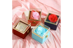 Funniest Valentine's Day Gift for Friends-Square Printed Love Jewelry Box