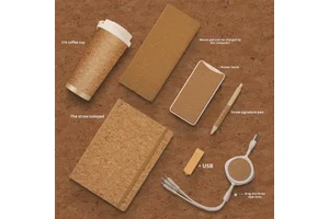 Business Gift Set Father's Day Opening Events High-end Souvenir Environmentally Friendly Wheat Straw Thickened Anti-scald Coffee