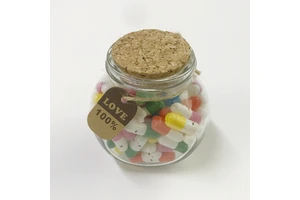 100pc Cute Mixed Color Capsule Message Pill Model Letter Glass Jar for Lover or Friendship Happy Birthday Message Gift Wish Gift
