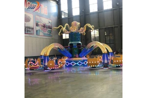Hot Sale Adventure Park Big Fair Rides Night Attraction LED Lighting Rotary Octopus Amusement Rides For Sale