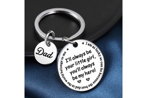 Father's Day Stainless Steel Family Dad Mom Papa Nana Grandpa Grandma Keychain Key Rings Mother's Day Birthday Gift Key Chain