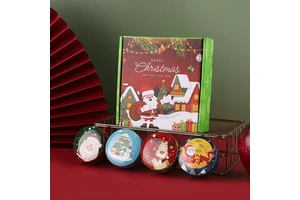 Christmas Tin Candles Soy Wax Custom Fragrance Christmas Candles for Gift