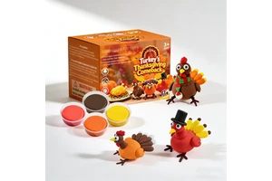 2026 New Thanksgiving Theme DIY Air Dry Clay Set With Accessories Safe Kids Educational Craft Party Gifts Wholesale Supplier