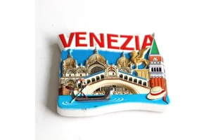 Wholesale custom printed Venice Italian tourist souvenir epoxy resin fridge magnet stickers
