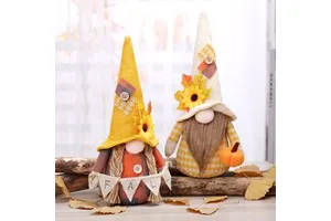 Autumn Gifts Home Present Maple Gonk Fall Thanksgiving Day Nut Gnomes Decor for Thanksgiving Gnome Decoration
