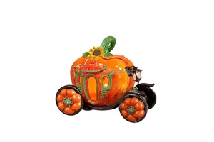 Thanksgiving Pumpkin Table Decorations Happy Fall and Be Thankful Figurine Resin Gift & Crafts