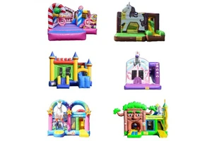 Kids Moon Inflatable Moonwalk Water Jumper Bouncer Bouncy Castle Jumping Commercial Bounce House For Party Rentals