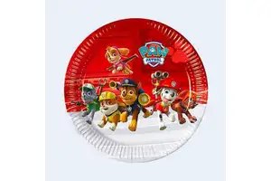 Paw Patrol Party Love Paper Disposable Round Plates 23cm 6 Pcs Party Supplies Kids Birthday China