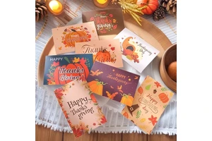 Customizable Personalized Thanksgiving Gift Cards Exquisite and Unique Designed for Special Occasions