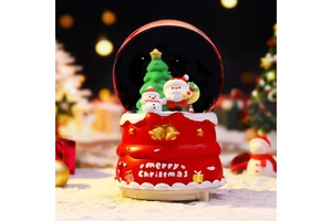 Christmas gifts for girls: Christmas Ding-dong music, crystal balls, table decorations, and wholesale holiday souvenirs