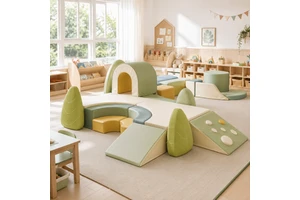 Toddler Soft Play Equipment Kids Foam Climbing Blocks Set Indoor Playground Daycare Preschool Kindergarten Activity Gym