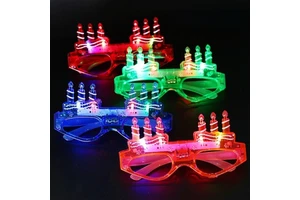 LED Glasses Glow in the Dark Flash Light up Glasses Neon Party Favors Luminous for Kid Adult Birthday Party Supplies