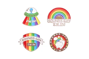 Custom Stylish Metal Enamel Brooches with Silk Screen Printing for Angel Cross Fairy & Animal Themes New Year & Love Occasions