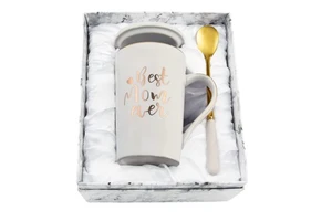 Mother s Day Gifts 2023 New Arrivals Luxury Mother s Day Mug Set logo Gold Ceramic Coffee Mugs for Mothers Day