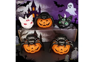 Halloween Ornaments Skeleton Electronic Light Skeleton Joints Can Be Activity Jack-o-lantern Party Props Halloween Gift