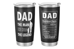 Wholesale Fathers Day Gifts Stainless Steel Tumblers Custom Dad Printed Coffee Mug Insulated Cups Gift for Dad