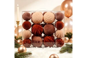 Christmas Decorations 44pcs Shatterproof Hanging Christmas Ball Set Plastic Blow Molding Modern Minimalist Christmas Party