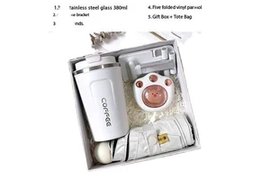 Custom Logo Promotional Bridesmaid Valentine's Day & New Year Wedding Souvenir Gift Set with Stainless Steel Items for Guests