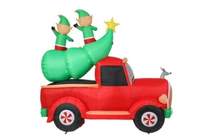 5ft Outdoor Blow up Inflatable Christmas Xmas Snowman Decorations with Built-in Rotating LED for Yard Garden Lawn Decorations