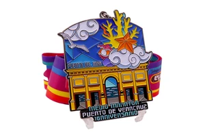 Custom Colourful Carnival Karnevalsorden Medal Metal Crafts Souvenir with Silk Screen Printing Lanyard Manufactured by Experts