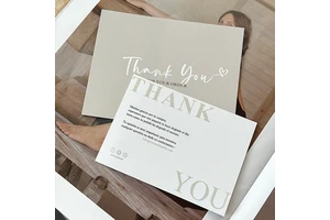 Invitation After-sales Half Fold Praise Service Card Printed Thank You Letter Cards Praise Card Custom