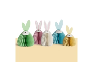 Paper Easter Rabbit Decorations Set Paper Bunny Easter Table Centerpieces Holiday Party Supplies Bulk Wholesale