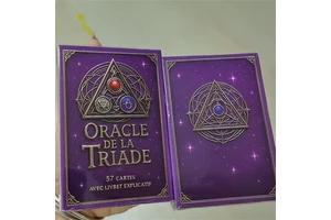 French Divination Jeu De Tarot Oracle Cards Eco-Positive Affirmation Marseille Deck Paper Tarot Cards With Guidebook for Sale