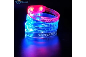 Wholesale Acrylic Flashing Bracelet,LED Flash Bracelet Electronic Glow Bracelets Toys For Party