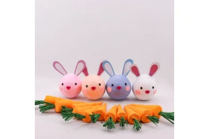 2026 Easter Bunny Egg Carrot Paper Surprise Ball with Toys for Kids-Valentine's Day & Graduation Edition Handmade