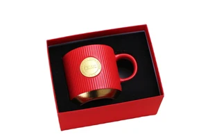 Stainless Steel Thermal Insulated Mugs Cheap Coffee and Tea Tumbler with Handle for Valentine's Day Gift Set