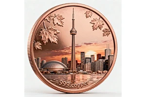Custom 999 Pure Copper Eagle Head Coin 1 oz 5 oz High Relief 3D Collectible Commemorative Coin UV Printed