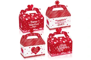 Happy Valentine's Day Gift Box Love Velentine's Day Party Candy 3D Handheld Paper Box