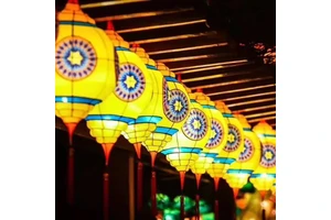 Chinese New Year 2024 Products Outdoor Waterproof Merry Christmas Lantern Festive & Party Supplies New Year Flying Lanterns