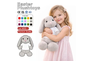 Easter Gift Personalized Plush Toy Custom Stuffed Animals Plushie Custom Design Plush Bunny Children's Gifts