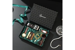 2026 Trending Men's Gift Set Watch Belt & Sunglasses Christmas Valentine's Day Business Gifts Groomsmen Souvenirs Christmas Gift