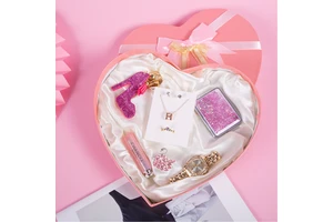 Valentine's Day gift perfume watch lip gloss brooch earrings jewelry promotional gift set birthday gift trending product 2026