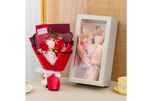 Mother's Day Gift 11 Carnations Soap Flower Rose Gift Box From China for Mother Wife Graduation Teachers' Day & Birthday