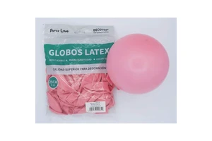 Party Love Festive Latex Balloons 25Cm Light Pink Round for Adult Birthday Decorations