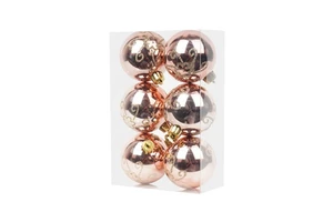 Christmas Supplies Trending Products 2024 New Arrivals Customised Pvc Plastic 6cm Christmas Balls for Living Room