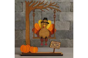 Cross-border Bestseller Swingin' Thanksgiving Turkey Decor - a Swinging Thanksgiving Turkey Decoration