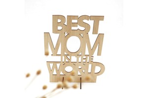 Custom Exquisite Best Mom/Dad in the World Mother's Day Wooden Gift and Father's Gifts on Hot Sale 2022